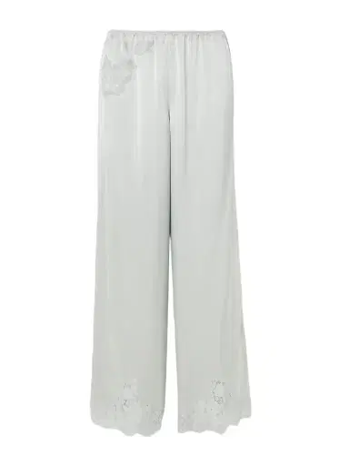 DÔEN Lavon Lace-trimmed Silk-satin Wide-leg Pants | Thumbnail 1 DÔEN Lavon Lace-trimmed Silk-satin Wide-leg Pants | Thumbnail 1