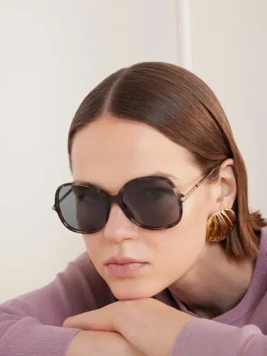 Chloé Rounded-frame Acetate Sunglasses | Thumbnail 2 Chloé Rounded-frame Acetate Sunglasses | Thumbnail 2