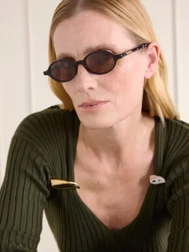 Bottega Veneta Eyewear Round-frame Acetate Sunglasses | Thumbnail 5 Bottega Veneta Eyewear Round-frame Acetate Sunglasses | Thumbnail 5