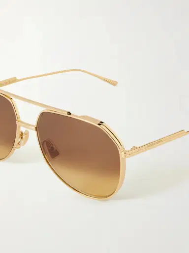 Bottega Veneta Eyewear Aviator-style Metal Sunglasses | Thumbnail 4 Bottega Veneta Eyewear Aviator-style Metal Sunglasses | Thumbnail 4