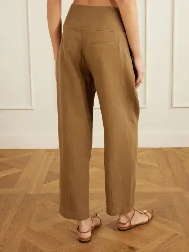 Le Kasha Dafash High-rise Pleated Linen Straight-leg Pants | Thumbnail 4 Le Kasha Dafash High-rise Pleated Linen Straight-leg Pants | Thumbnail 4