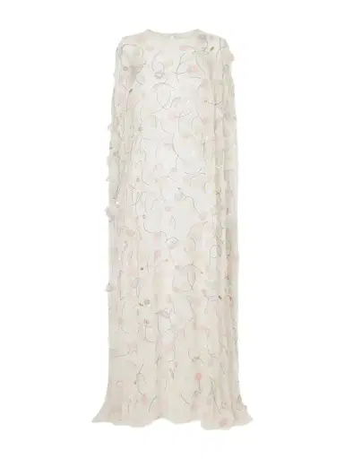 BERNADETTE Embroidered Sequin-detailed Recycled Chiffon Gown | Thumbnail 1 BERNADETTE Embroidered Sequin-detailed Recycled Chiffon Gown | Thumbnail 1