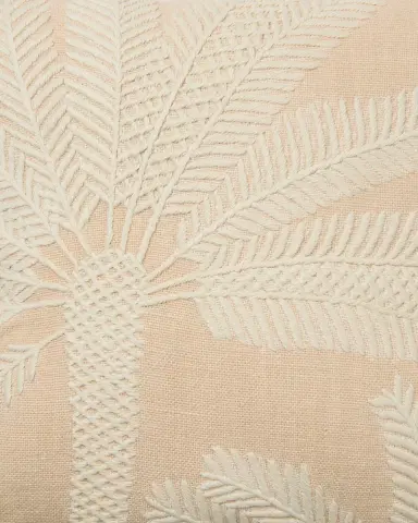 Emporio Sirenuse Offset Palm Embroidered Cushion Cover | Thumbnail 2 Emporio Sirenuse Offset Palm Embroidered Cushion Cover | Thumbnail 2