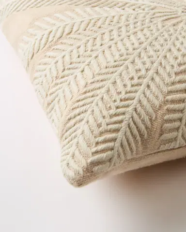 Emporio Sirenuse Palm Embroidered Cushion Cover | Thumbnail 3 Emporio Sirenuse Palm Embroidered Cushion Cover | Thumbnail 3