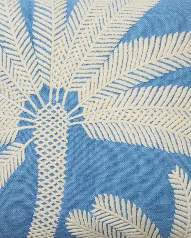 Emporio Sirenuse Offset Palm Embroidered Cushion Cover | Thumbnail 2 Emporio Sirenuse Offset Palm Embroidered Cushion Cover | Thumbnail 2