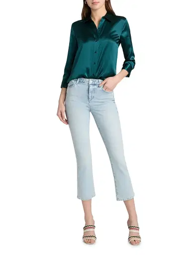 L'AGENCE Women's Tati Crop Micro Bootcut Jeans - Cabo | Thumbnail 2 L'AGENCE Women's Tati Crop Micro Bootcut Jeans - Cabo | Thumbnail 2