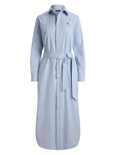 Polo Ralph Lauren Women's Striped Woven Cotton Shirtdress | Thumbnail 1 Polo Ralph Lauren Women's Striped Woven Cotton Shirtdress | Thumbnail 1