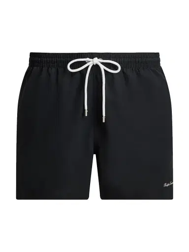 Ralph Lauren Purple Label Men's Amalfi Linen Swim Trunks - Classic Black | Thumbnail 1 Ralph Lauren Purple Label Men's Amalfi Linen Swim Trunks - Classic Black | Thumbnail 1