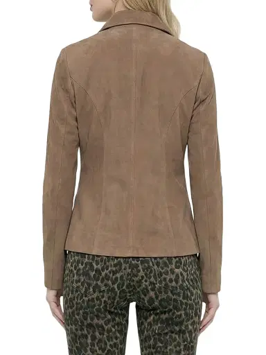 Gorski Women's Select Metis Suede Jacket - Camel - Size Large | Thumbnail 5 Gorski Women's Select Metis Suede Jacket - Camel - Size Large | Thumbnail 5