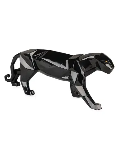 Lladro Origami Black Panther - Black | Thumbnail 1 Lladro Origami Black Panther - Black | Thumbnail 1