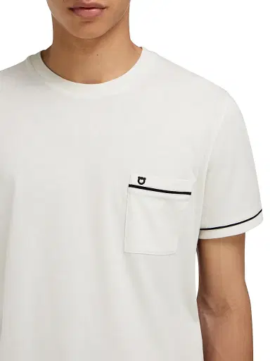 Ferragamo Men's Wool-Cashmere T-Shirt | Thumbnail 4 Ferragamo Men's Wool-Cashmere T-Shirt | Thumbnail 4
