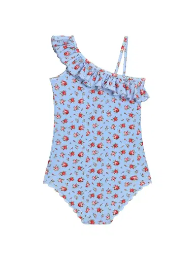 Dolce & Gabbana Little Girl's & Girl's Asymmetric One-Piece Swimsuit - Roselline - Size 14 | Thumbnail 2 Dolce & Gabbana Little Girl's & Girl's Asymmetric One-Piece Swimsuit - Roselline - Size 14 | Thumbnail 2