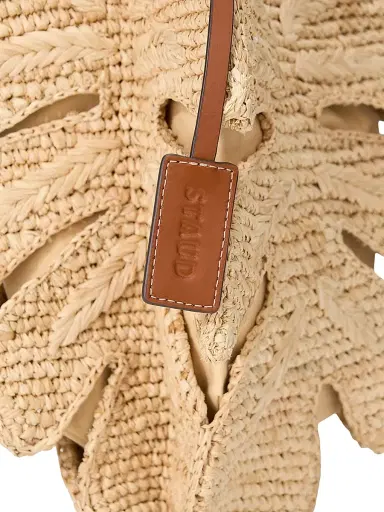 Staud Women's Palm Raffia Bag - Natural Tan | Thumbnail 3 Staud Women's Palm Raffia Bag - Natural Tan | Thumbnail 3