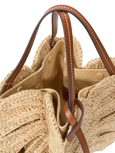 Staud Women's Palm Raffia Bag - Natural Tan | Thumbnail 4 Staud Women's Palm Raffia Bag - Natural Tan | Thumbnail 4