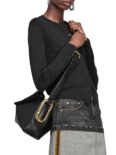 Marc Jacobs Women's Scene Medium Leather Shoulder Bag - Black | Thumbnail 2 Marc Jacobs Women's Scene Medium Leather Shoulder Bag - Black | Thumbnail 2