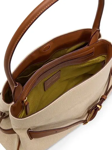 Marc Jacobs Women's The Canvas Dakota Satchel - Beige Argan Oil | Thumbnail 2 Marc Jacobs Women's The Canvas Dakota Satchel - Beige Argan Oil | Thumbnail 2