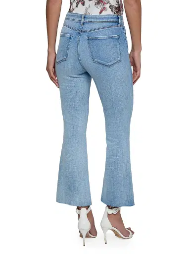 L'AGENCE Women's Kendra High-Rise Cropped Flare Jeans - Dry Ice | Thumbnail 5 L'AGENCE Women's Kendra High-Rise Cropped Flare Jeans - Dry Ice | Thumbnail 5