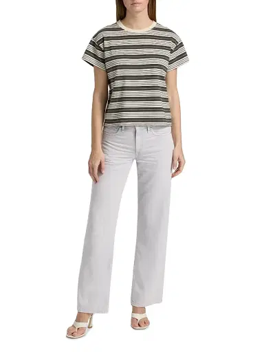 rag & bone Women's Cam Featherweight Low-Rise Full Straight-Leg Jeans - Lilac | Thumbnail 2 rag & bone Women's Cam Featherweight Low-Rise Full Straight-Leg Jeans - Lilac | Thumbnail 2