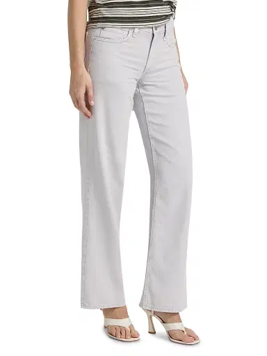rag & bone Women's Cam Featherweight Low-Rise Full Straight-Leg Jeans - Lilac | Thumbnail 4 rag & bone Women's Cam Featherweight Low-Rise Full Straight-Leg Jeans - Lilac | Thumbnail 4