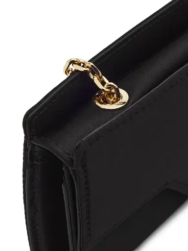 Lanvin Women's Small Silk Evening Pouch - Black | Thumbnail 6 Lanvin Women's Small Silk Evening Pouch - Black | Thumbnail 6
