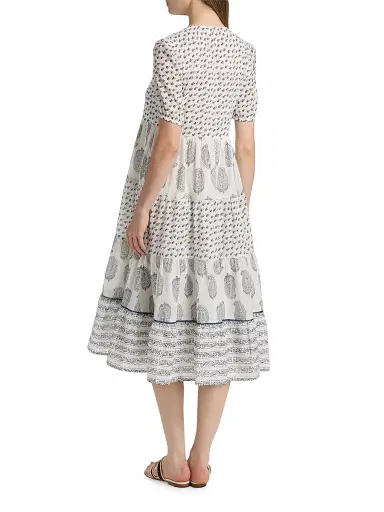 Ro's Garden Women's Daphne Printed Cotton Midi-Dress | Thumbnail 5 Ro's Garden Women's Daphne Printed Cotton Midi-Dress | Thumbnail 5