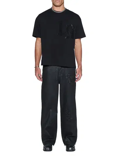 Ksubi Men's Stardom Cotton Crewneck T-Shirt - Black | Thumbnail 2 Ksubi Men's Stardom Cotton Crewneck T-Shirt - Black | Thumbnail 2
