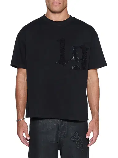 Ksubi Men's Stardom Cotton Crewneck T-Shirt - Black | Thumbnail 1 Ksubi Men's Stardom Cotton Crewneck T-Shirt - Black | Thumbnail 1