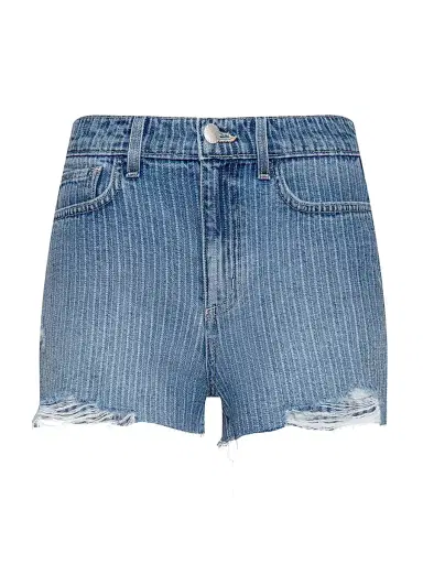 L'AGENCE Women's Clark Raw Denim Shorts - Carmel Destruct | Thumbnail 1 L'AGENCE Women's Clark Raw Denim Shorts - Carmel Destruct | Thumbnail 1
