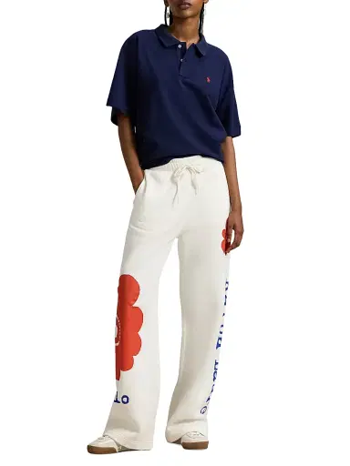 Polo Ralph Lauren Women's Floral Cotton-Blend Wide-Leg Sweatpants | Thumbnail 2 Polo Ralph Lauren Women's Floral Cotton-Blend Wide-Leg Sweatpants | Thumbnail 2