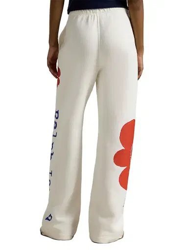 Polo Ralph Lauren Women's Floral Cotton-Blend Wide-Leg Sweatpants | Thumbnail 5 Polo Ralph Lauren Women's Floral Cotton-Blend Wide-Leg Sweatpants | Thumbnail 5