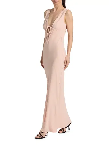 BLACK HALO Women's Reese Cut-Out Bias-Cut Maxi Dress - Mango | Thumbnail 2 BLACK HALO Women's Reese Cut-Out Bias-Cut Maxi Dress - Mango | Thumbnail 2