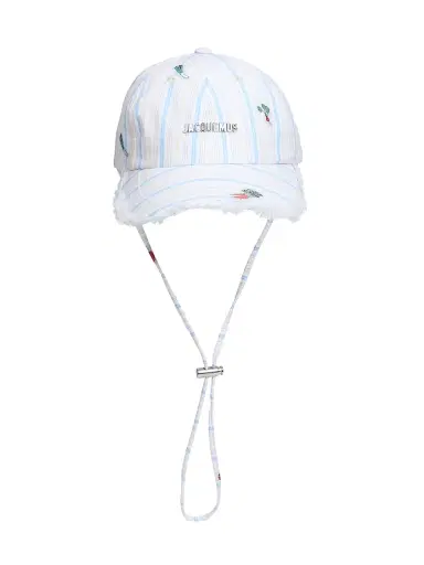 Jacquemus Men's Artichoke Striped Drawcord Baseball Cap - Jacquard Classic Stripes | Thumbnail 2 Jacquemus Men's Artichoke Striped Drawcord Baseball Cap - Jacquard Classic Stripes | Thumbnail 2