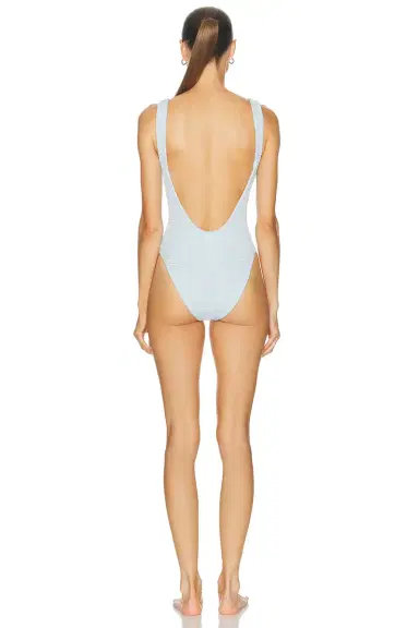 Hunza G Square Neck One Piece Swimsuit | Thumbnail 3 Hunza G Square Neck One Piece Swimsuit | Thumbnail 3