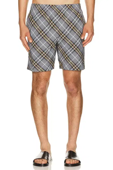 Burberry Seb Check Swim Short | Thumbnail 1 Burberry Seb Check Swim Short | Thumbnail 1