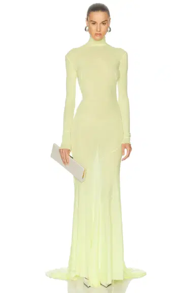 Mugler Long Sleeve Gown | Thumbnail 1 Mugler Long Sleeve Gown | Thumbnail 1
