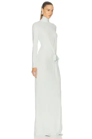 Courreges Twisted Crepe Jersey Long Dress | Thumbnail 2 Courreges Twisted Crepe Jersey Long Dress | Thumbnail 2