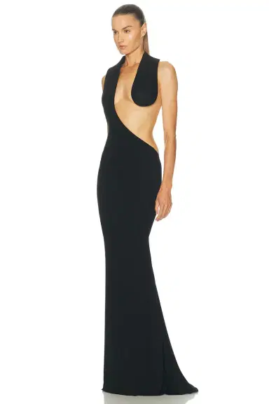 TOM FORD Asymmetric Backless Evening Dress | Thumbnail 3 TOM FORD Asymmetric Backless Evening Dress | Thumbnail 3