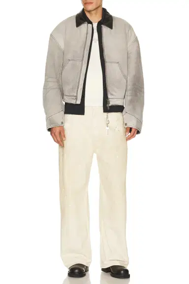 Acne Studios 2023 White Trafalgar Leather Jean | Thumbnail 4 Acne Studios 2023 White Trafalgar Leather Jean | Thumbnail 4
