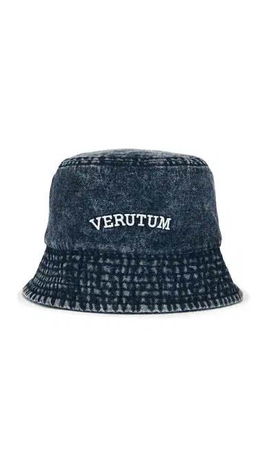 VERUTUM Lettering Denim Bucket Hat | Thumbnail 1 VERUTUM Lettering Denim Bucket Hat | Thumbnail 1