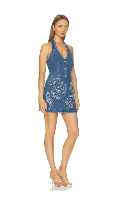 The Wolf Gang Wynn Denim Mini Dress | Thumbnail 2 The Wolf Gang Wynn Denim Mini Dress | Thumbnail 2