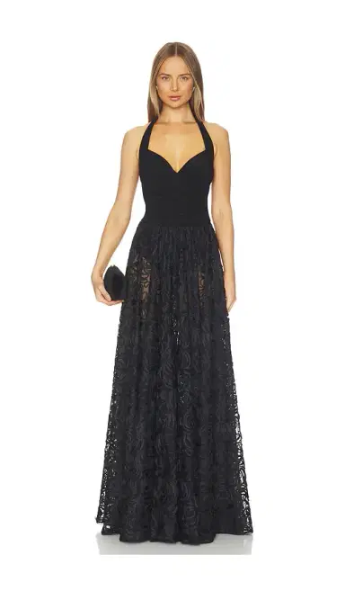 Norma Kamali Cayla Flared Gown | Thumbnail 1 Norma Kamali Cayla Flared Gown | Thumbnail 1