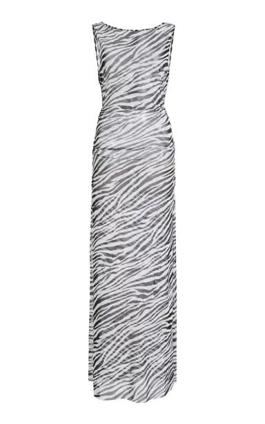 Bond-Eye Karma Zebra-Print Maxi Dress | Thumbnail 1 Bond-Eye Karma Zebra-Print Maxi Dress | Thumbnail 1