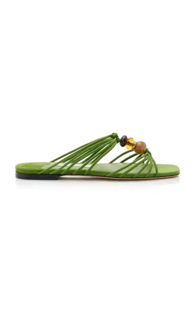 Jimmy Choo Lova Beaded Suede Mules | Thumbnail 1 Jimmy Choo Lova Beaded Suede Mules | Thumbnail 1