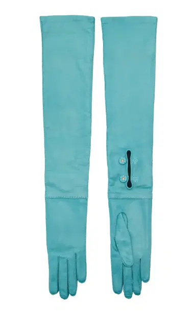 Prada Long Leather Gloves | Thumbnail 1 Prada Long Leather Gloves | Thumbnail 1