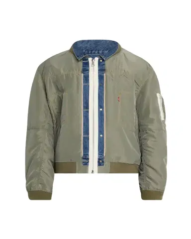 SACAI x Levi's Men's Denim and Nylon Twill Reversible Blouson | Thumbnail 1 SACAI x Levi's Men's Denim and Nylon Twill Reversible Blouson | Thumbnail 1