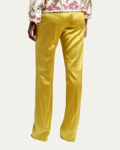 Valentino Garavani Straight-Leg Stretch Silk Pants | Thumbnail 3 Valentino Garavani Straight-Leg Stretch Silk Pants | Thumbnail 3