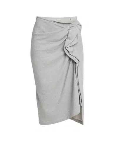 Dries Van Noten Hanam Draped Jersey Midi Skirt | Thumbnail 1 Dries Van Noten Hanam Draped Jersey Midi Skirt | Thumbnail 1
