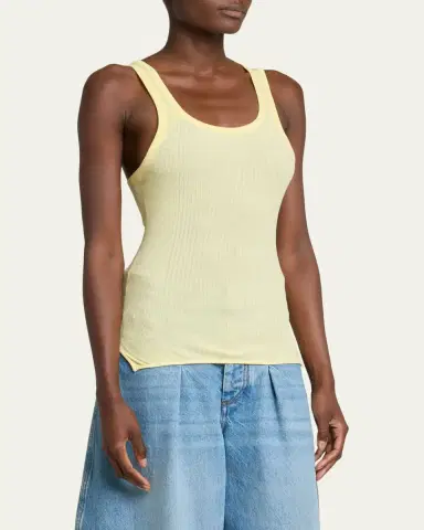 Jacquemus The Round Ribbed Tank Top | Thumbnail 4 Jacquemus The Round Ribbed Tank Top | Thumbnail 4
