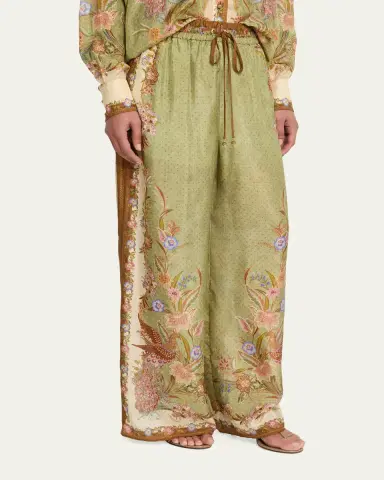 Zimmermann Indra Silk Drawstring Pants | Thumbnail 4 Zimmermann Indra Silk Drawstring Pants | Thumbnail 4