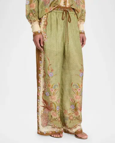 Zimmermann Indra Silk Drawstring Pants | Thumbnail 8 Zimmermann Indra Silk Drawstring Pants | Thumbnail 8